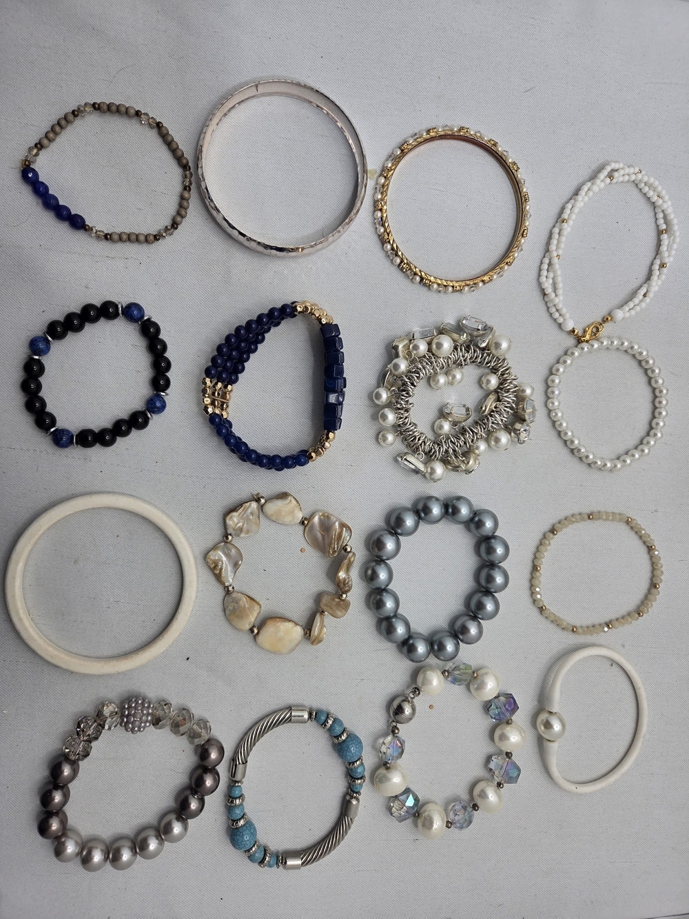 HUGE 47 pc Jewelry CHICO'S LIA SOPHIA MONET Vintage-Now LOT Necklaces Set blue - Picture 8 of 16